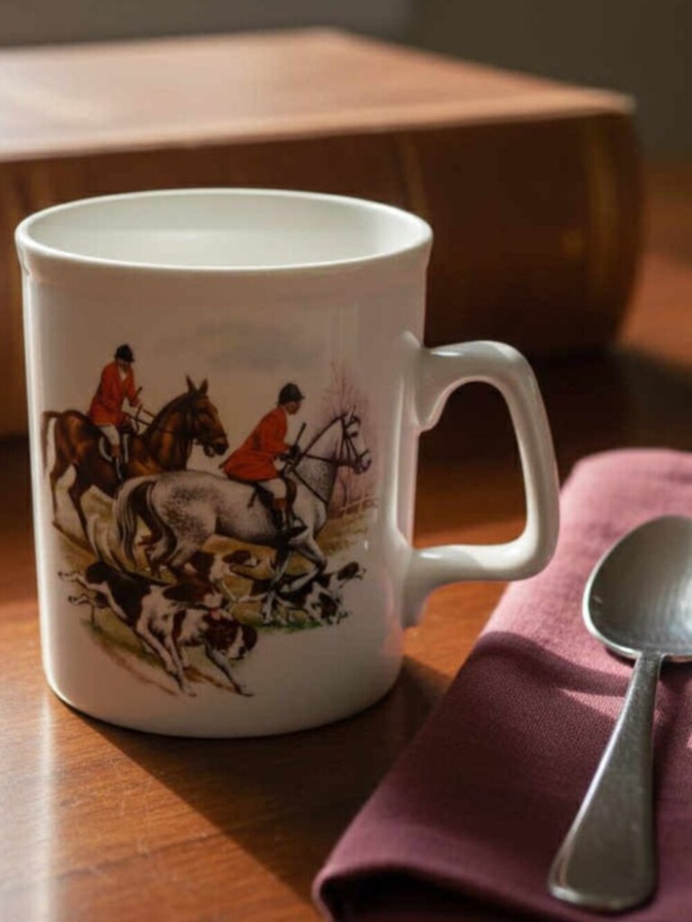 Fox hunting mug vintage